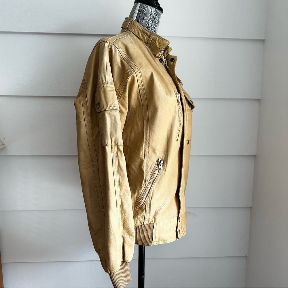 Vintage Leather Style Auto Carerra Design Jacket size L - Picture 3 of 11